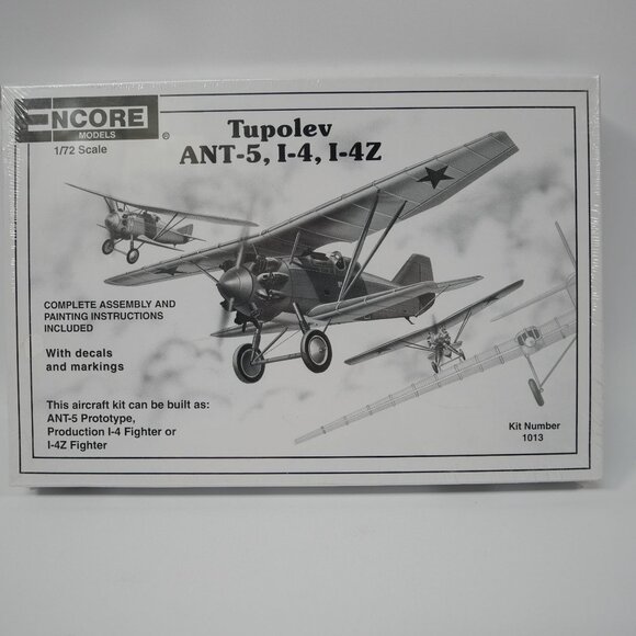 Encore Models Other - Tupolev ANT-5 I-4 I-4Z 1/72 Scale Model Kit By Encore Models NIB Classic